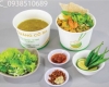 Tô Giấy 600ml Đựng Hủ Tiếu Có Nắp