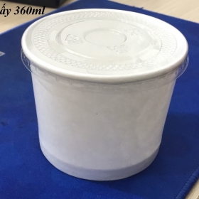 Tô Giấy Đựng Thức Ăn Nóng Như Canh Soup Cháo Dinh Dưỡng 360ml