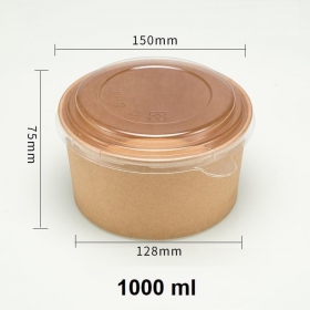 Tô Giấy Kraft 1000ml đựng thực phẩm