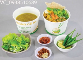 Tô Giấy 600ml Đựng Hủ Tiếu Có Nắp