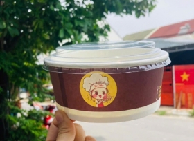 Tô giấy đựng bánh bông lan thiết kế ấn tượng