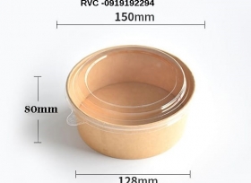 Hộp giấy thức ăn nhanh nâu kraft 